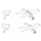 TEKNOMEGA - Set blocchetti a L trifase neutro con viteria flat tri+ne.