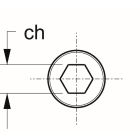 TEKNOMEGA - Vite tcei inox m8x60 completa di rondella. FVT1331