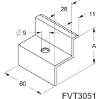 TEKNOMEGA - GANASCIA A ''Z'' ALU X MODULI Sp47-49mm