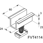 TEKNOMEGA - GANASCIA OMEGA ALU PREMONTATA Sp46-51mm