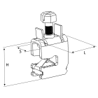 TEKNOMEGA - Morsetto per cavi da 35 a 70 mmq per barre SP5mm.
