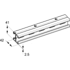 TEKNOMEGA - Profilo 41x21 doppio zinc.caldo sp2,5 l4mt forato z/c. PRF1300
