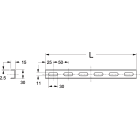 TEKNOMEGA - PROFILO EL.ZINCATO L400mm PER GANASCIA