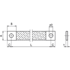 TEKNOMEGA - TRECCIA MASSA PIATTA STAGNATA 16mmq L250mm TMS1045