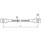 TEKNOMEGA - TRECCIA MASSA TONDA STAGNATA 10mmq L300mm