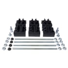 TEKNOMEGA - Kit supporti 2 barre 10mm trifase neutro UL.