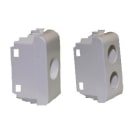 TELEVES - Cover per foro GW Chorus bianca, plastiche prese coassiali connettore.