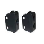 TELEVES - Cover con un foro per connettore GW Chorus nera per prese coassiali.