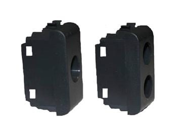 TELEVES - Cover con un foro per connettore GW Chorus nera per prese coassiali.