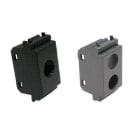 TELEVES - Cover con 1 foro per prese coassiali Vimar Idea nera connettore plastiche.