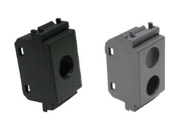 TELEVES - Cover con 1 foro per prese coassiali Vimar Idea nera connettore plastiche.