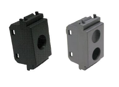 TELEVES - Cover con 1 foro per prese coassiali Vimar Idea nera connettore plastiche.