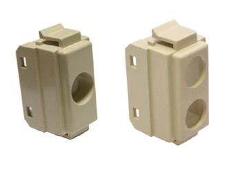 TELEVES - Cover con 1 foro per prese coassiali Vimar Serie 8000 connettore plastica.