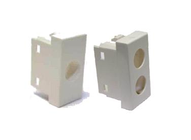 TELEVES - Cover 1 foro tipo Legrand vela bianca plastiche per prese coassiali connettore.