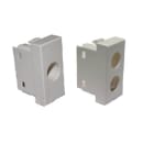 TELEVES - Cover con 1 foro per prese coassiali tipo Legrand Mosaic connettore plastico.