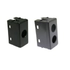 TELEVES - Cover fori tipo GW System nera, plastiche per prese coassiali e 2 connettori.