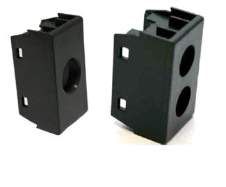 TELEVES - Cover 2 fori nera per prese coassiali connettori. 529168