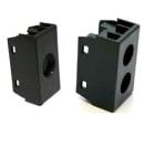 TELEVES - Cover 2 fori nera per prese coassiali connettori. 529168