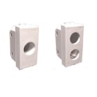 TELEVES - Cover con 1 foro per prese coassiali Vimar Arke bianca connettore plastica.