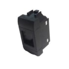 TELEVES - Cover internazionale nera per connettore RJ45 e prese dati.