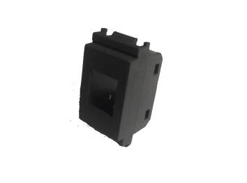 TELEVES - Cover per connettore RJ45 Vimar Idea nera, plastiche per prese dati. 529206