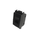 TELEVES - Cover per connettore RJ45 Vimar Idea nera, plastiche per prese dati.