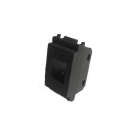 TELEVES - Cover per connettore RJ45 Vimar Idea nera, plastiche per prese dati.