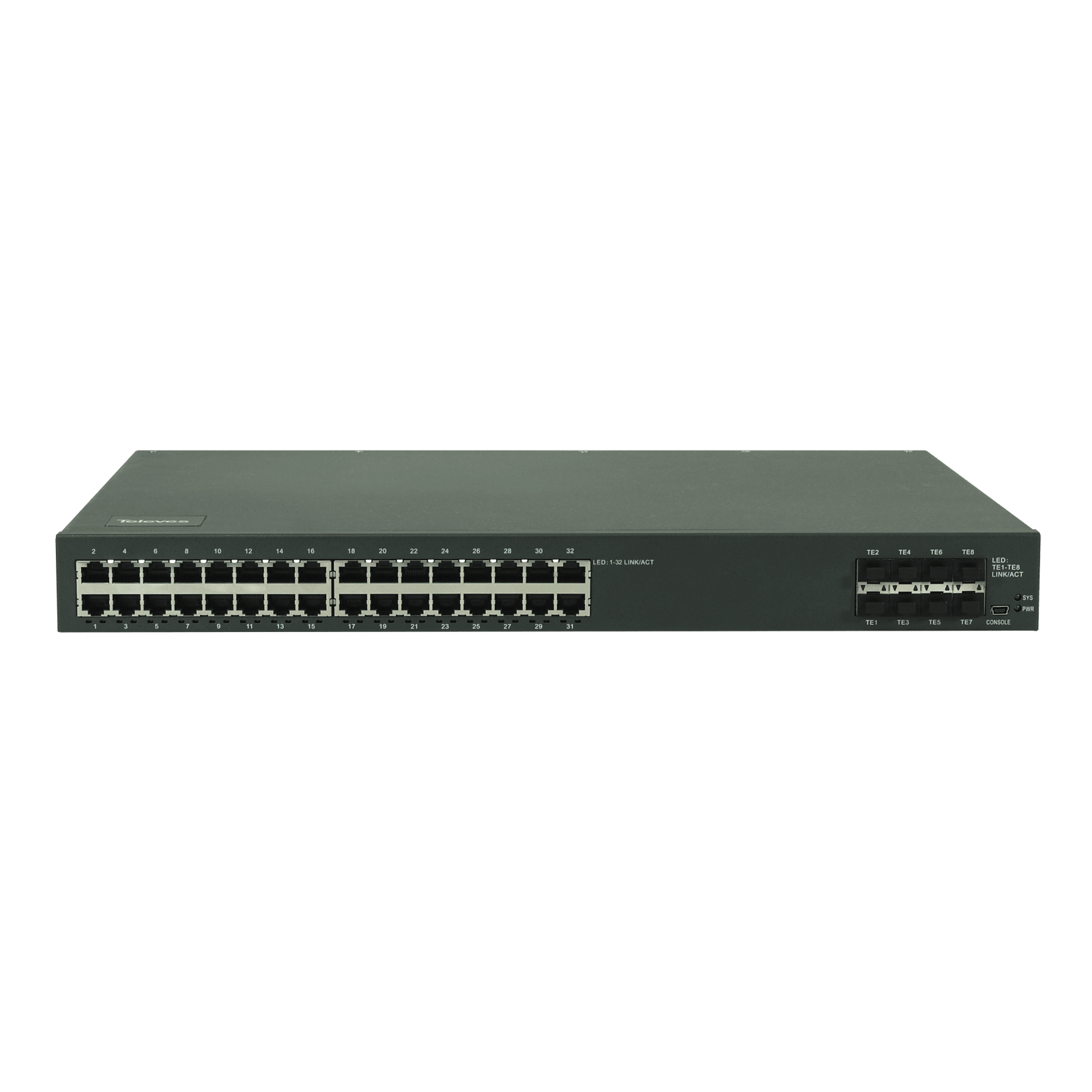 TELEVES - SWITCH ETH. L3: 32XGBE + 8XSFP+