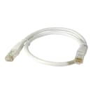 TELEVES - Cavo patch Ethernet Cat6 UTP in rame PVC bianco 0,5m DIY.
