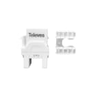 TELEVES - Connettore RJ45 femmina UTP categoria 6 per cavi dati, autocrimpabile. 209901