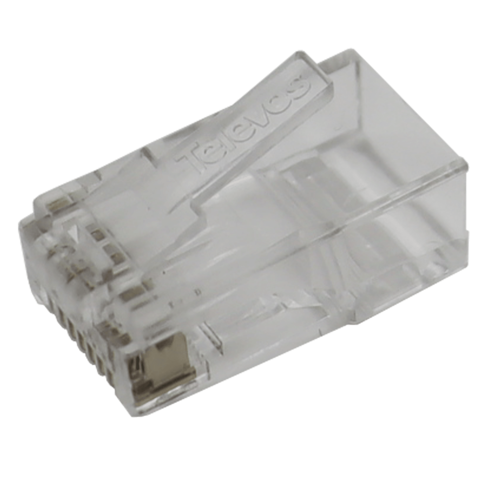 TELEVES - Connettore RJ45 UTP Cat.6 maschio per cavi dati.