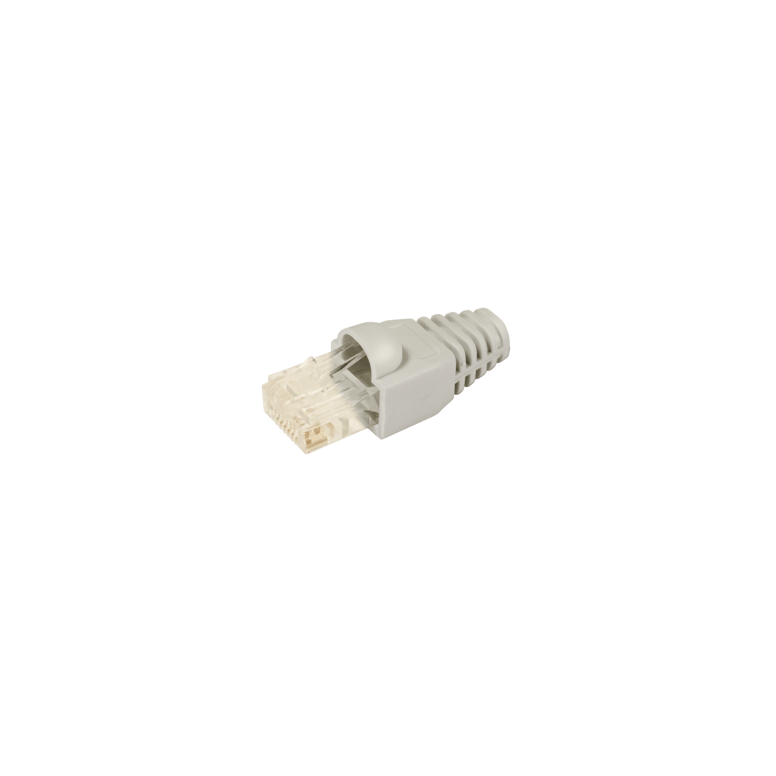 TELEVES - Connettore RJ45 UTP Cat 6 per cavi dati + Manicotto PVC grigio da 25 metri.