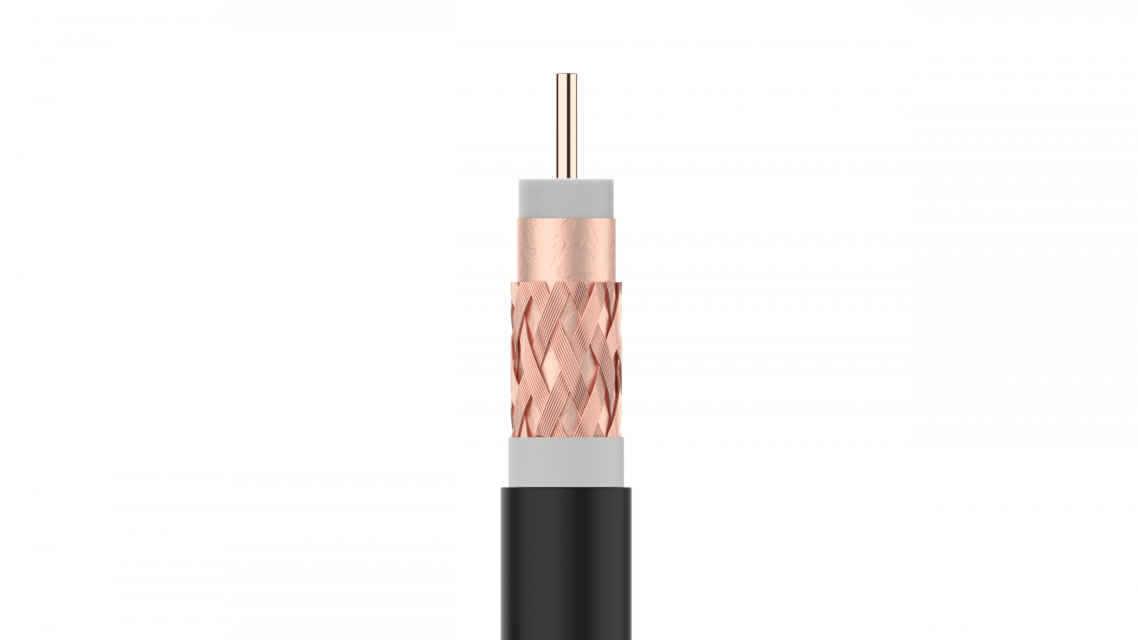 TELEVES - Cavo coassiale classe A T100plus, 16PRtC, 6,6mm, 100m, Rame Nero, Euroclasse Fca e schermatura.