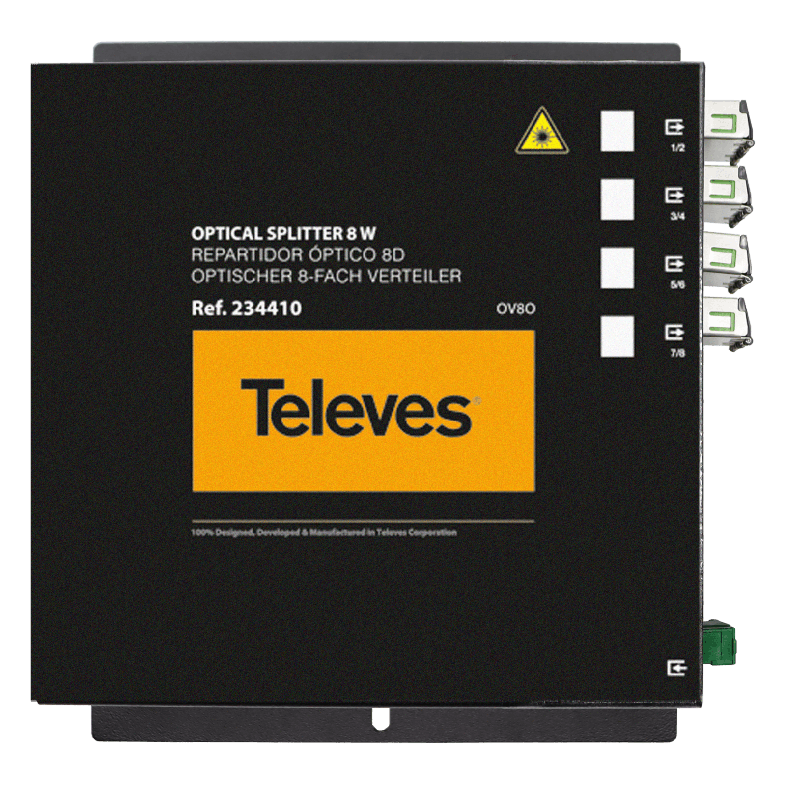 TELEVES - Partitore ottico SC/APC 8 vie 1260-1650nm 10dB.