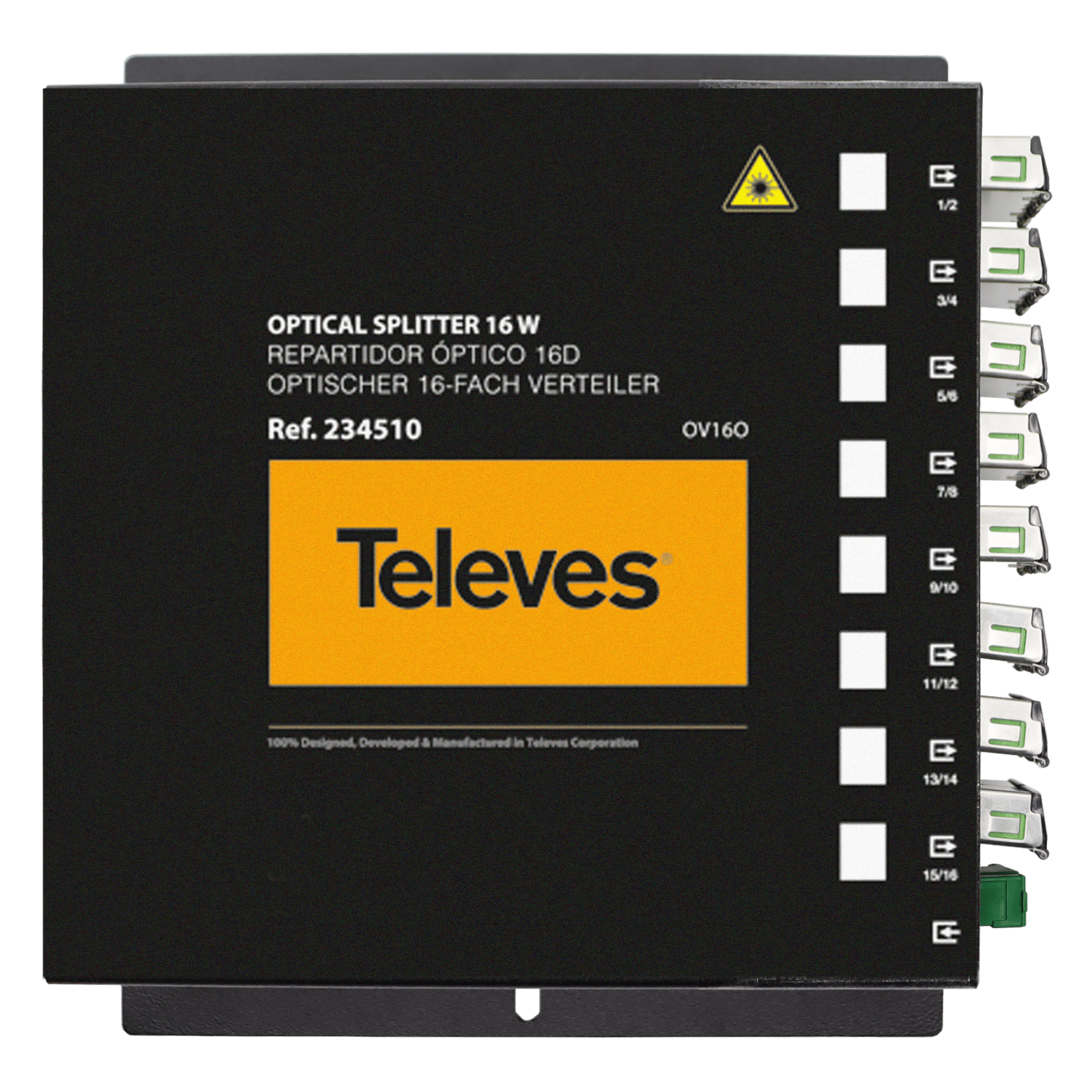 TELEVES - Splitter ottico SC/APC 16 vie 1260-1650nm 14dB F.O.1250-1650nm 16VIE 14