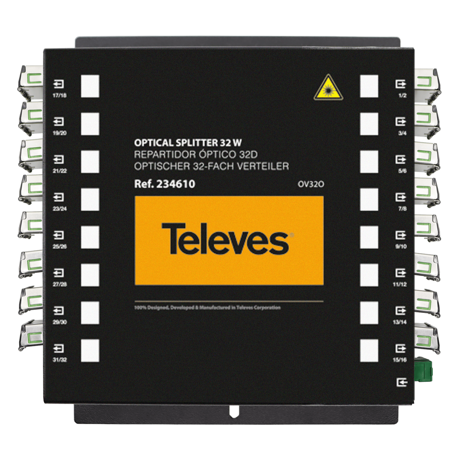 TELEVES - Partitore ottico SC/APC 32 vie 1260-1650nm 17dB F.O.1250-1650nm 32VIE 17
