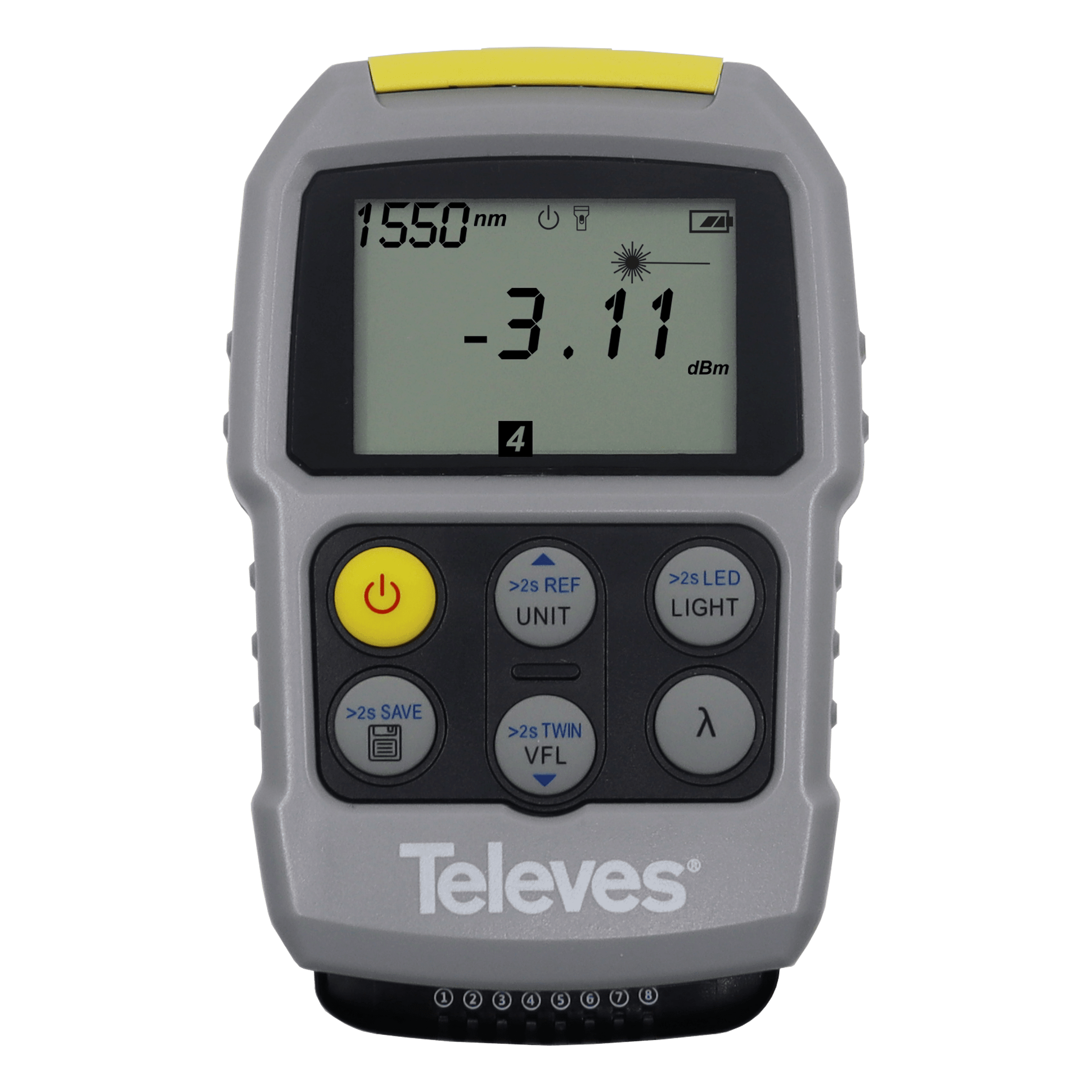 TELEVES - Mini tester per fibra ottica (OPM e VFL) e cavi dati RJ45.
