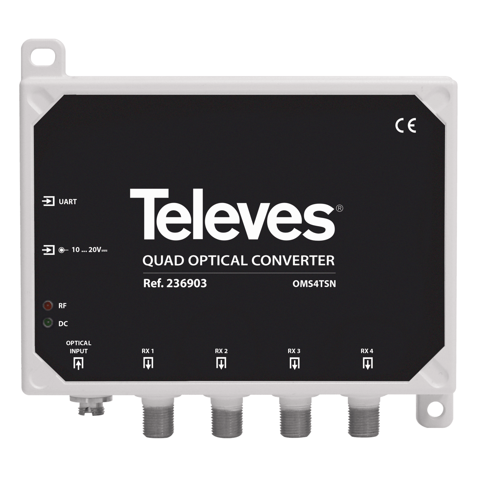 TELEVES - Convertitore ottico a RF Quad FM/DAB/UHF/SAT.