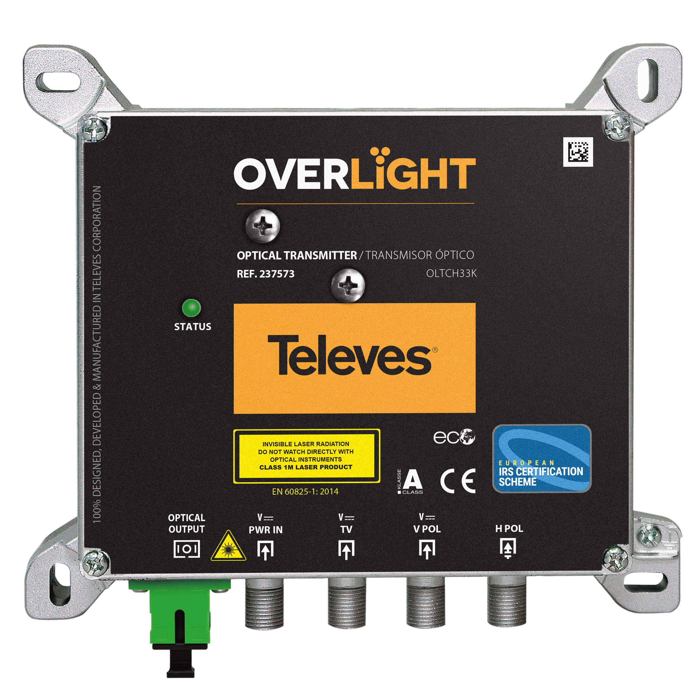 TELEVES - Trasmettitore ottico Overlight DWDM, Uso interno, C33, Pwr 9 dBm, DAB/UHF/SAT.
