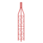 TELEVES - Traliccio superiore 3 metri rosso sezione zinco pittura 450.