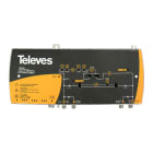 TELEVES - Amplicatore digitale DTKom con ritorno canale e MATV, 1 ingresso/1 uscita, 121/132 dB V, centrale larga banda DOCSIS con power doubling.