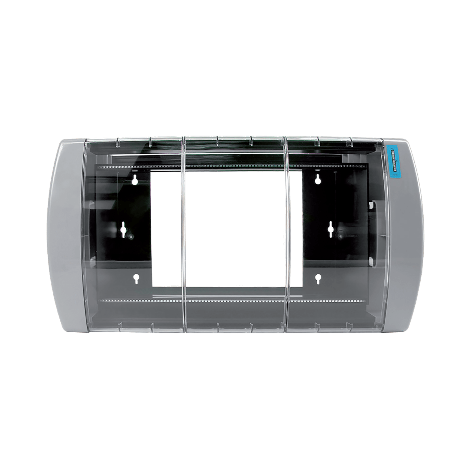 TELEVES - Armadio ventilato con 1 PSU e 7 moduli T.0X, chiave per installazione centrali.