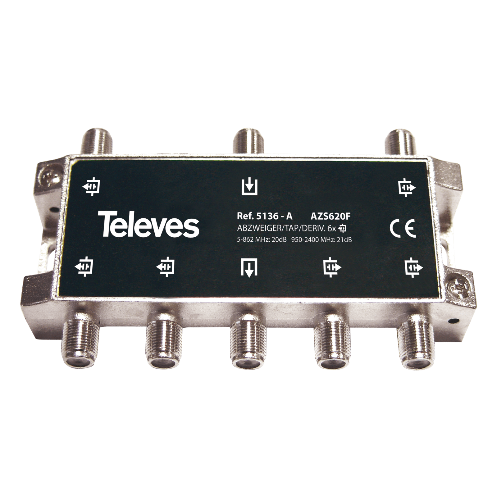 TELEVES - Derivatore 5-2400MHz 6 vie 20dB F 6D.
