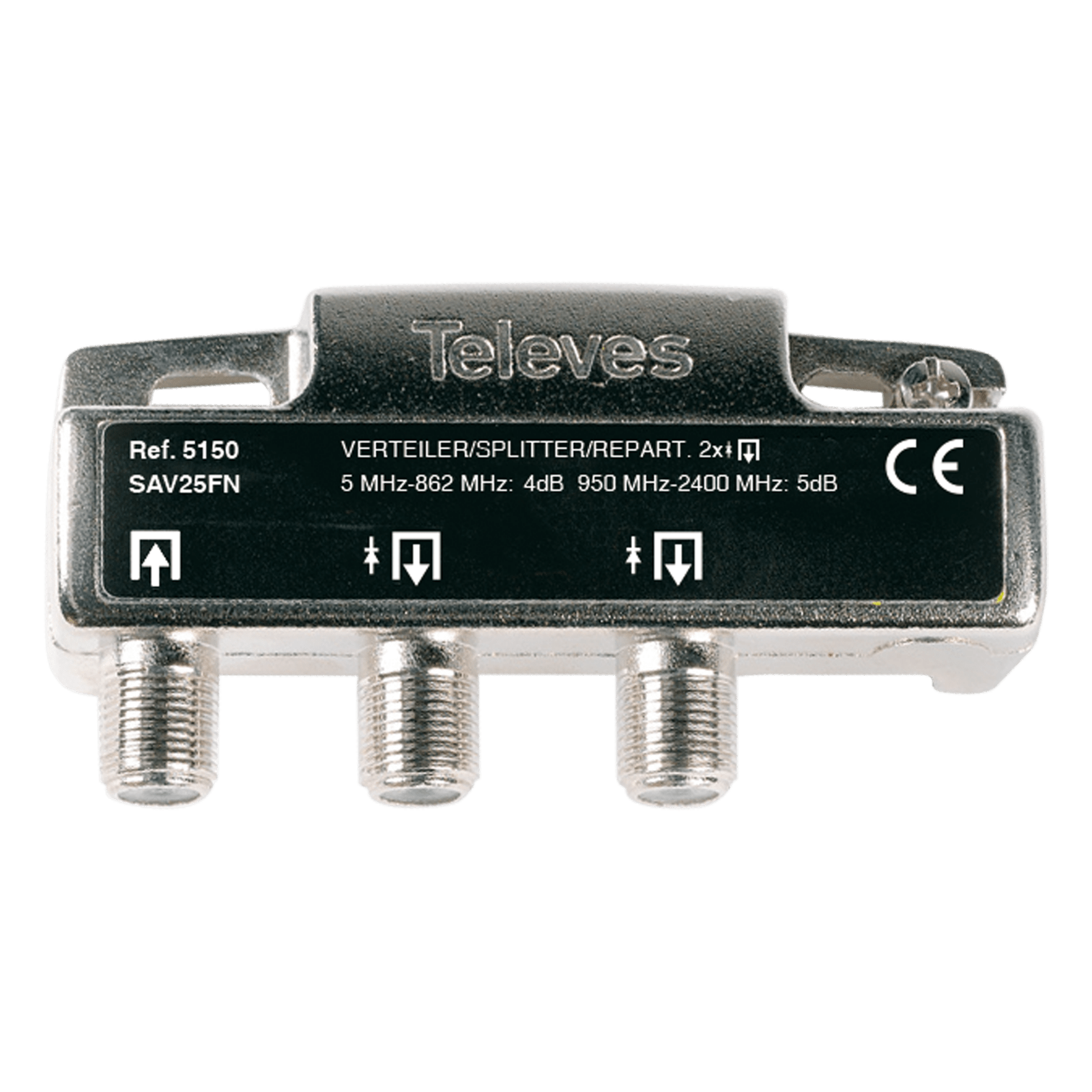 TELEVES - Partitore 2 Vie 5-2400MHz F 4/5dB.