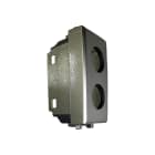 TELEVES - Cover 2 fori tipo ave allumia 44 plastiche per prese coassiali connettori.