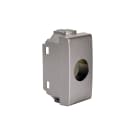 TELEVES - Cover con 1 foro per connettore tipo Light Tec, adatta a 1 modulo plastico per prese coassiali.