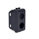 TELEVES - Cover fori tipo GW Chorus nera Plastiche per prese coassiali 2 connettori.