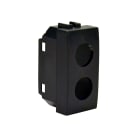 TELEVES - Cover per prese coassiali 2 fori tipo Vimar Eikon, connettori plastici.