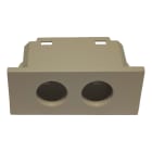 TELEVES - Cover 2 fori tipo Vimar linea canapa plastiche per prese coassiali connettori.
