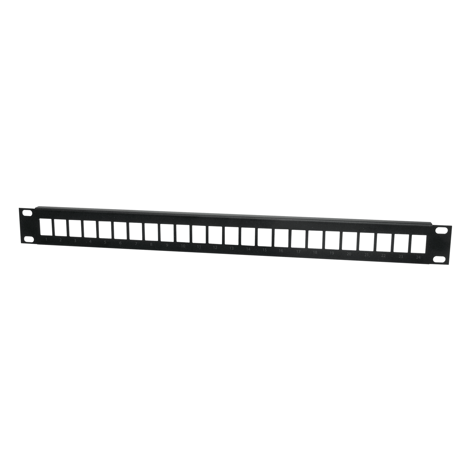 TELEVES - Pannello per rack 19 pollici 1U con capacità fino a 24 connettori RJ45.